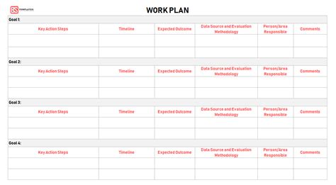 Choose a template from our pool of customizable templates. Work Plan  Examples - Word & Excel