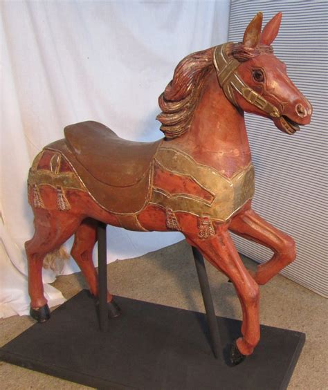 Wooden Carousel Galloper Or Fair Ground Horse Antiques Atlas