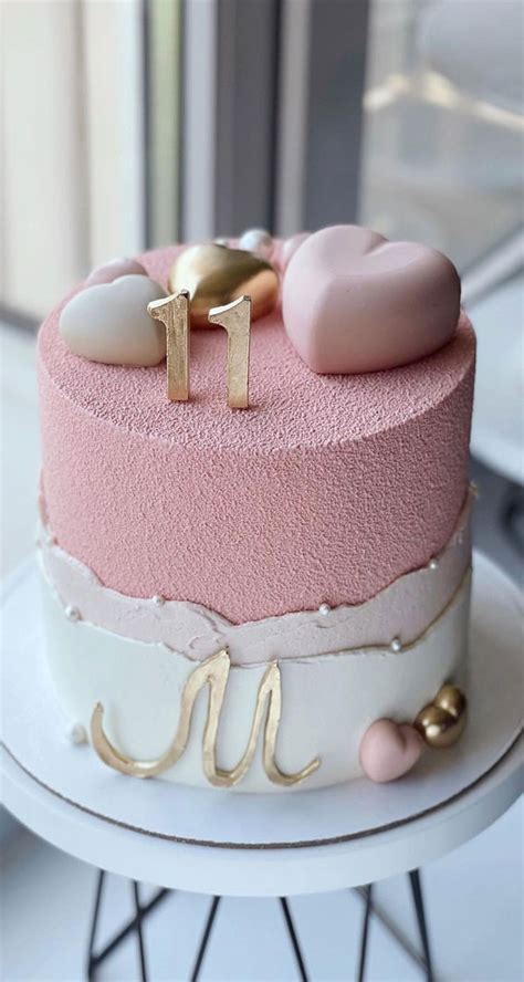 38 Beautiful Cake Designs To Swoon Two Tone Birthday Cake For 11st