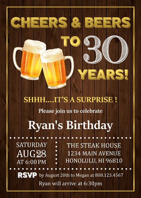 30th Birthday Invitation 16 Examples Format Pdf Examples