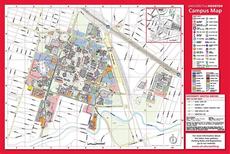 10 University Of Houston Campus Map Maps Database Source