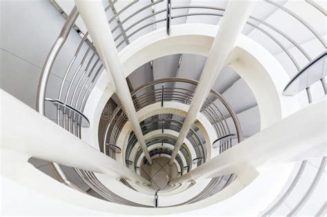 White Spiral Staircase Stock Photo Image Of Design High 54364706