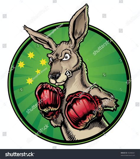 Boxing Kangaroo Stock Vector 94288681 Shutterstock