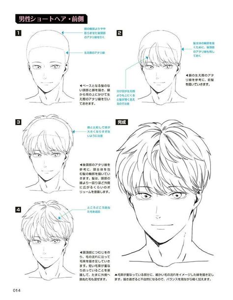 髪の基本的な描き方 How To Draw Hair Drawing Male Hair Manga Drawing Tutorials