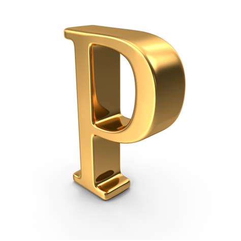 Gold Capital Letter P Png Images And Psds For Download Pixelsquid