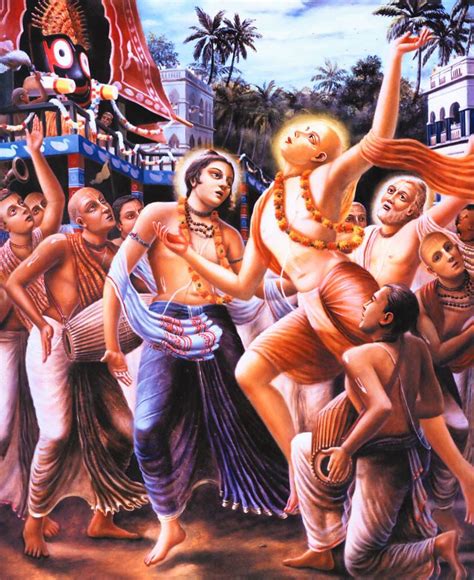 Lord Caitanya Dances At Ratha Yatra