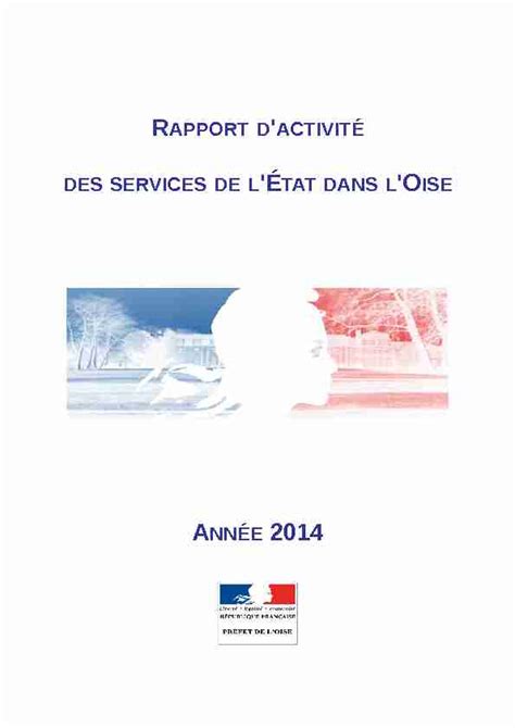 Rapport DactivitÉ Des Services De L État Dans L Oise Pdf