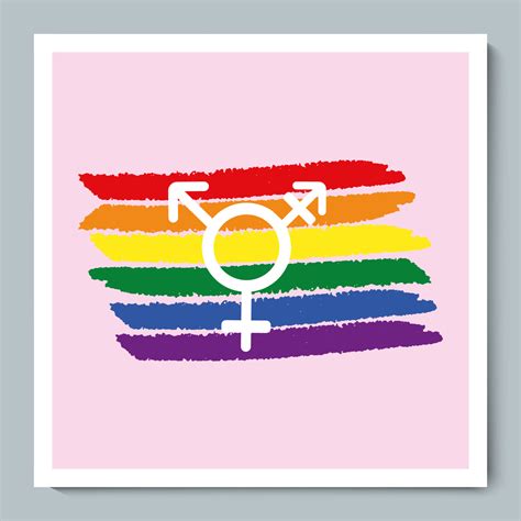 Rainbow Flag With Gender Equality Lgbt Symbol 12284679 Vector Art At