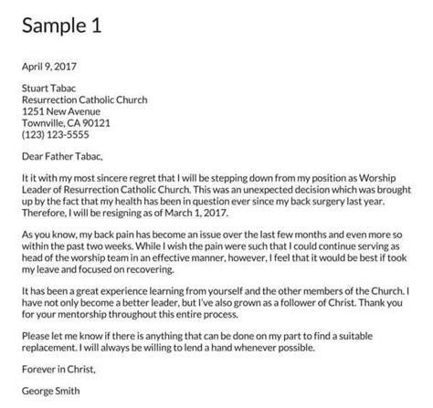 25 Professional Resignation Letter Examples Free Templates