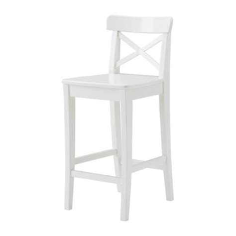 IKEA INGOLF barstool with backrest, 63cm $75 ** Also available in black