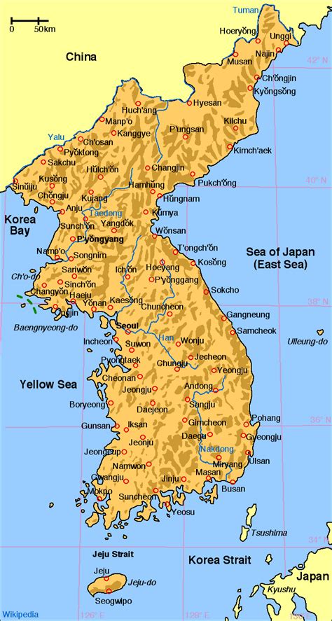 Map Of Korea Mapsof Net The Best Porn Website