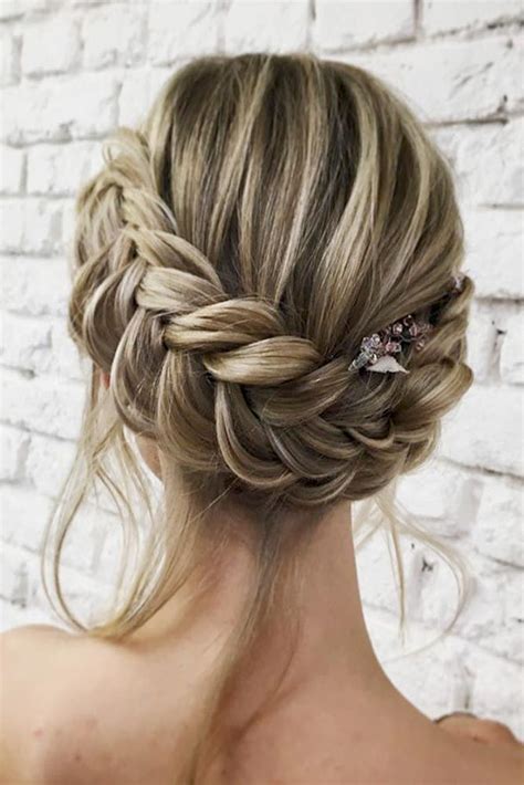 Dutch Braid Updo With Loose Locks Wedding Hair Inspiration Braided Hairstyles For Wedding