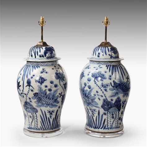 All you need is an afternoon and some basic supplies and you'll be on your way to creating a unique light for your home. A Pair Of Very Large Chinese Ginger Jar Lamps - William Cook