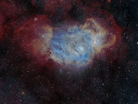 M8 Lagoon Nebula Ha Oiii