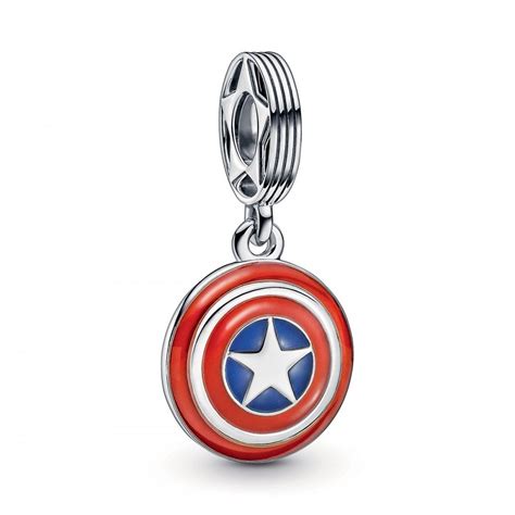 Pandora Marvel Captain America Shield Charm 790780c01 Francis And Gaye