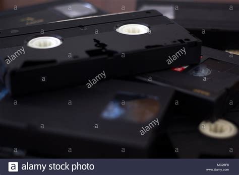 Stack Of Vhs Cassette Tapes Stock Photo Alamy
