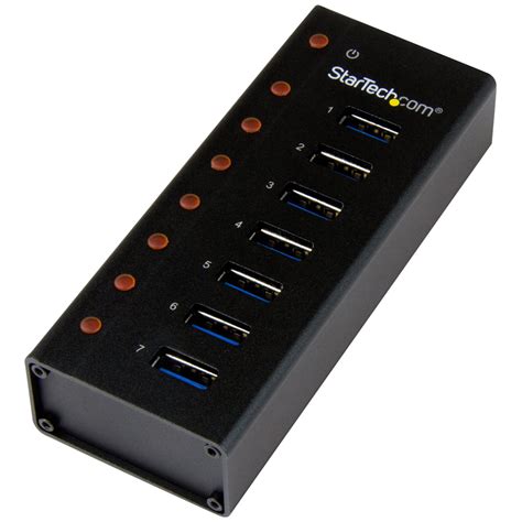 Startech 7 Port Usb 3 Hub Desk Wall Compact And Durable For Travel