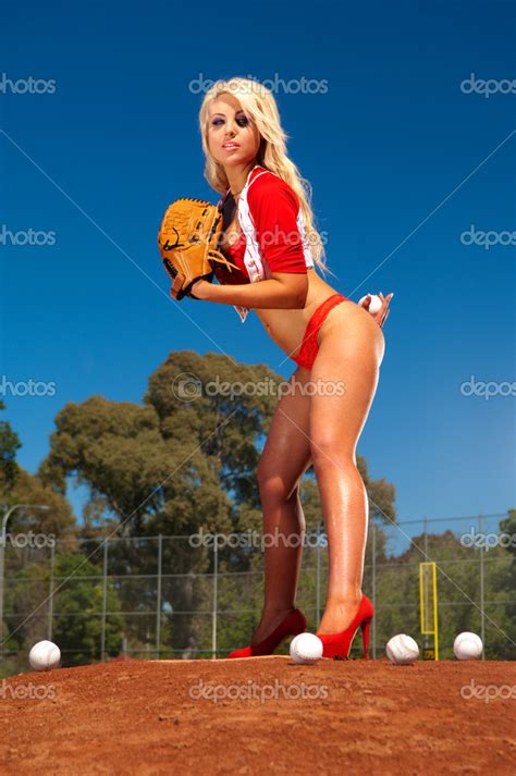 Sexy Baseball Girl Stock Photo By Nickvango