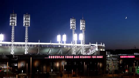 Cincinnati Reds Stadium At Night Stock Video Footage 0020 Sbv