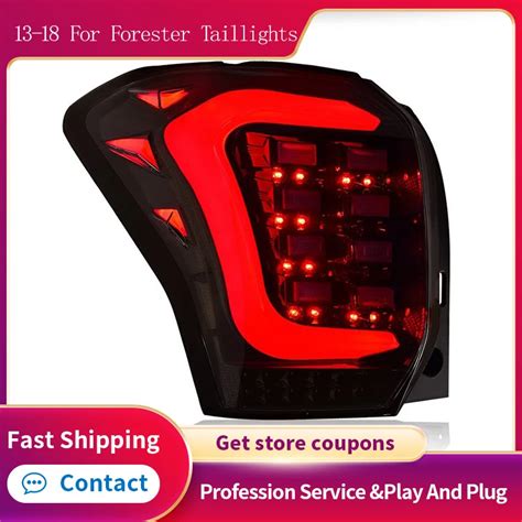 Car Styling Taillights For Subaru Forester Led Tail Light Drl Tail Lamp Moving Turning