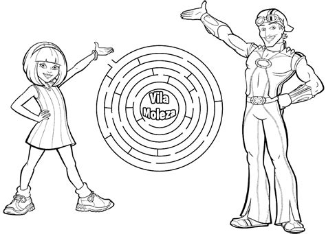 Lazy Town Coloring Pages In Color Together