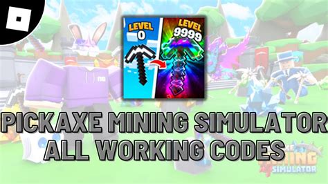 All Working Codes In Pickaxe Mining Simulator Roblox Youtube
