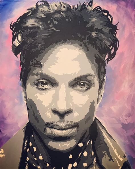 Prince Pop Art Retrato Acrílico Sobre Lienzo Etsy