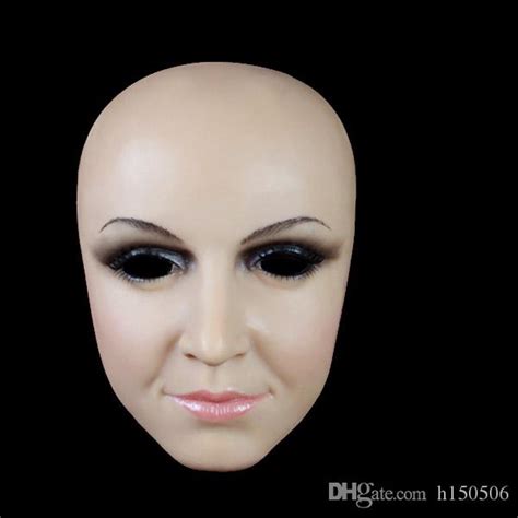 Sh 7 Máscaras De Silicone Realista Meia Face Máscara Do Partido Máscara Feminina Moive Adereços