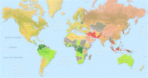 This Map Of Average Penis Length By Country Men S Trait