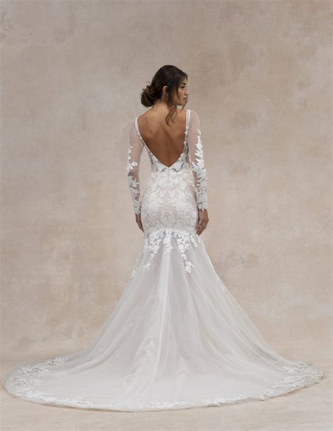 Vesper Bridal Gown By Tara Lauren Soft Fit To Flare Long Sleeve Gauzy