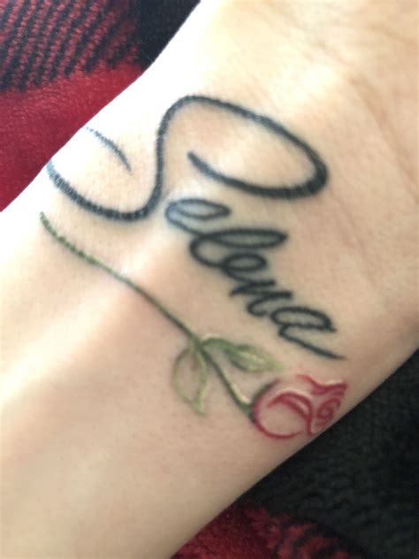Selena Tattoo Name Tattoo On Wrist Tattoo Designs Selena
