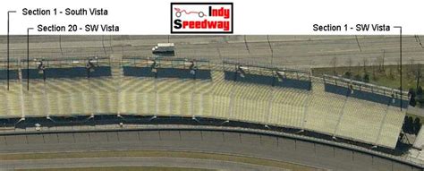 Paddock Seating Chart Indy Speedway