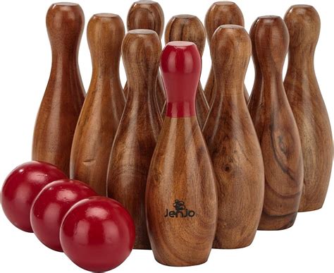Outdoor Wooden Skittles Bowling Lawn Game Set Au Toys And Games