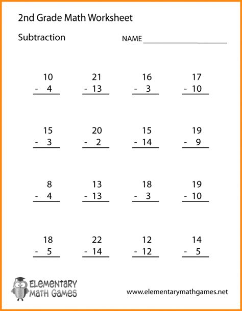 2nd Grade Math Worksheets Download