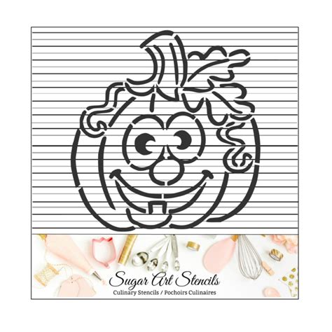 Halloween Pyo Cookie Stencil Cute Pumpkin Jn00100