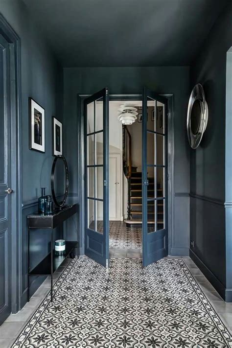 Entr E Bleu Carreaxu Ciment Interior Design Blogs House Interior Blog Design Diy Interior
