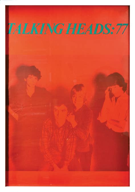 Talking Heads 77 Original Tour Poster For The Band S First Uk Tour In 1977 By Talking Heads