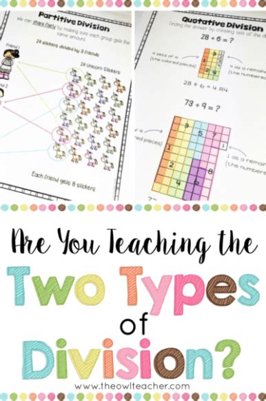 are you teaching the two types of division teaching math facts teaching math common core math