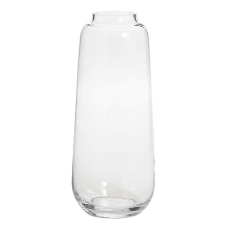 Tall Clear Glass Full Body Contemporary Vase World Market