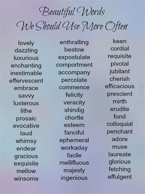 Most Beautiful Words In English Vocabulary Words Of Wisdom Mania