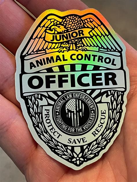 Junior Animal Control Badges Etsy