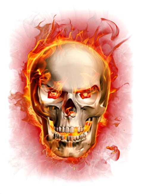 Flame Styled Outline Skull Picsart Png Tribal Skull B