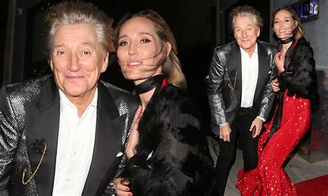 Rod Stewart 74 Enjoys Rare Outing With Daughter Ruby 31 In La Daily Mail Online