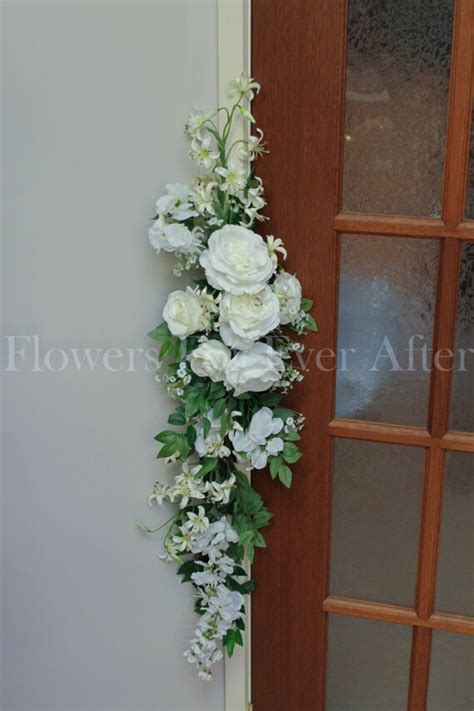 White Roses And Wisteria Wedding Arbor By Flowersforeverafter