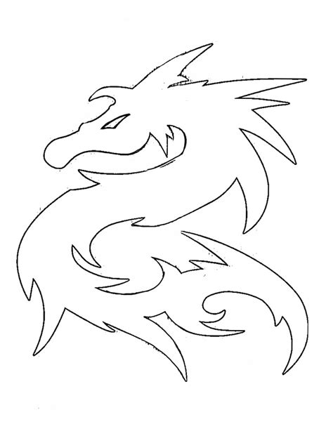 Stencil Dragon Tattoo From Deviantart Joyeria