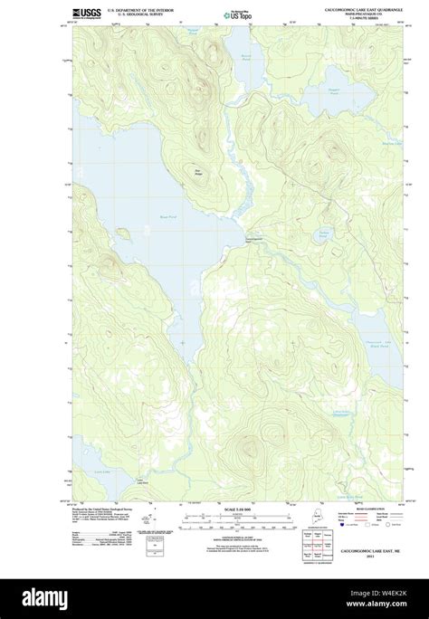 Maine Usgs Historical Map Caucomgomoc Lake East 20110906 Tm Restoration