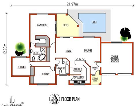 A 2 bedroom house plan could be the perfect option for you! 3 Bedroom Simple House Design With Floor Plan