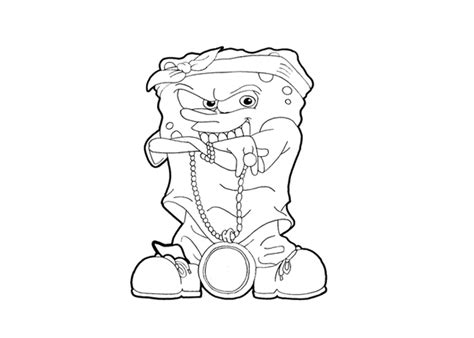 Spongebob gangster coloring pages – Coloring pages