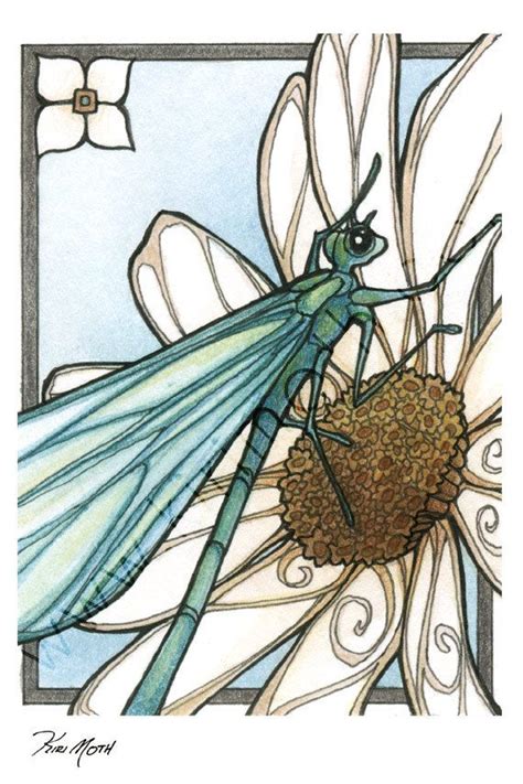 I Love This Print Dragonfly Art Nouveau Vintage Dragonfly