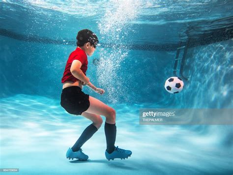 Kid Underwater Soccer High Res Stock Photo Getty Images